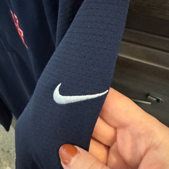 Nike Dri-Fit University of Houston Cougars Quarter Zip Women’s Large Navy UofH - Picture 3 of 8